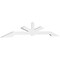 Ekena Millwork Vanguard Architectural Grade PVC Gable Bracket, 108"W x 18"H x 2"D x 4"F, 4/12 Pitch GBP108X18X0204VAN00 - alternate 1